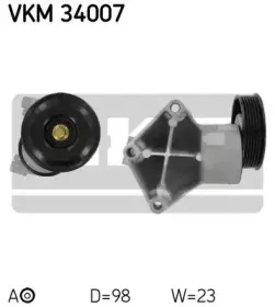 VKM 34007 SKF Натяжной ролик, поликлиновойремень